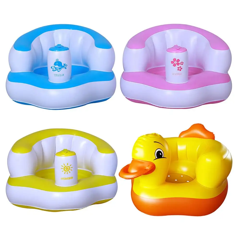 Детское надувное кресло диван для ванной обеденный стул розовый зеленый ПВХ