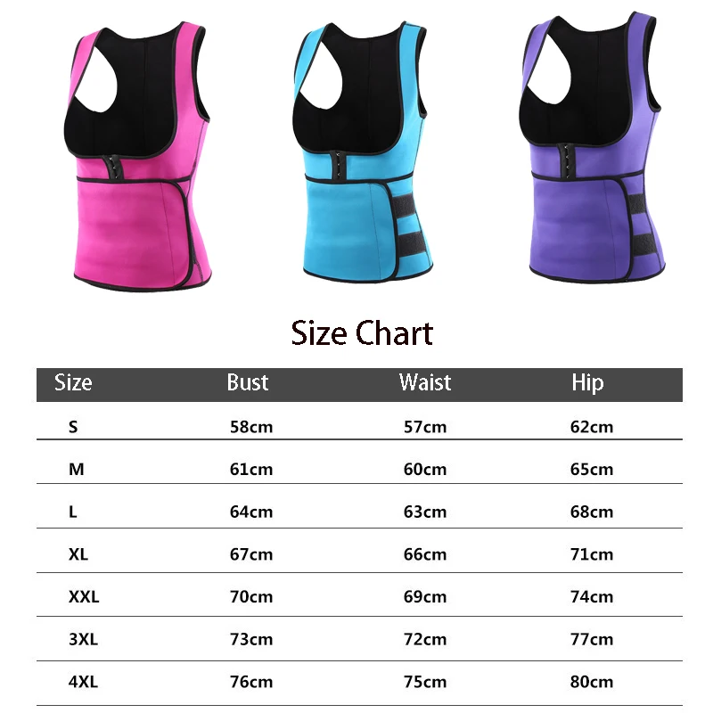 Женский неопреновый корректирующий жилет с застежкой спереди |