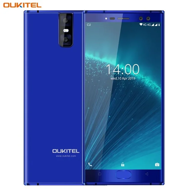 Синий Oukitel K3 Pro 5," двойной 2.5D экран MT6763 Восьмиядерный 4 Гб 64 Гб 6000 мАч смартфон 4 камеры s 13 МП+ 2 МП Двойная камера мобильный телефон - Цвет: Синий