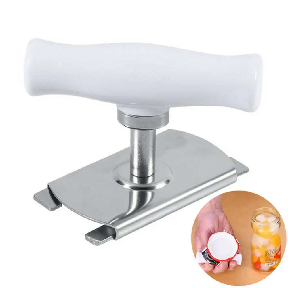 

Adjustable Stainless Steel Jar Bottle Opener Easy Twist Off Can Lid Remover Tool 1pc Jar Opener