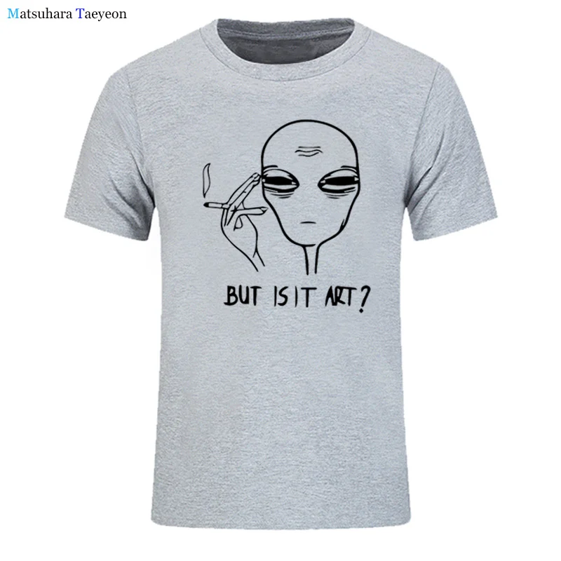 

Men 2021 Summer Short Sleeve Extraterrestrial Being Funny Fashion Print T Shirts Men Short Sleeve Cool Streetwear Tee T-Shirt