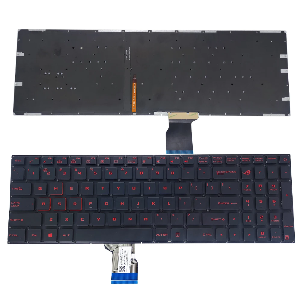

US backlit keyboard for Asus ROG Strix GL702 VT GL702VM GL702VS GL502 VM GL502VS notebook keyboards English red keys backlight