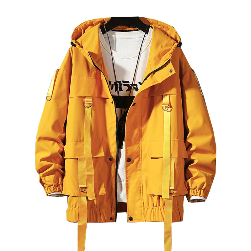 Men Cargo Bomber Jackets Designer Japanese Steetwear Autumn Big Pockets Harajuku Hip Hop Windbreaker Coats Korean Fashion 