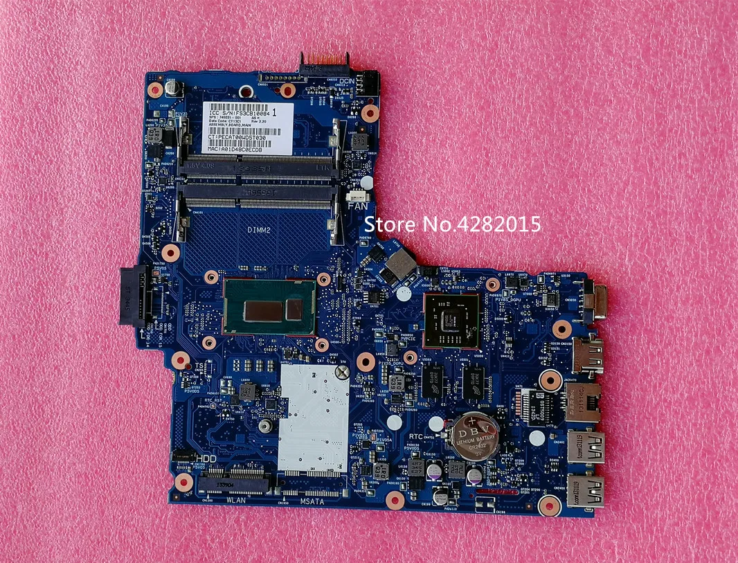 

746031-001 746031-501 Intel Celeron 2980U for HP 248 G1 340 G1 Laptop motherboard 6050A2608301-MB-A02 DDR3 100% tested