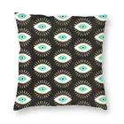 Модная наволочка в стиле бохо с изображением сглаза, домашняя декоративная наволочка с золотым амулетом в виде лотоса, наволочка для подушки, декоративная наволочка для дивана