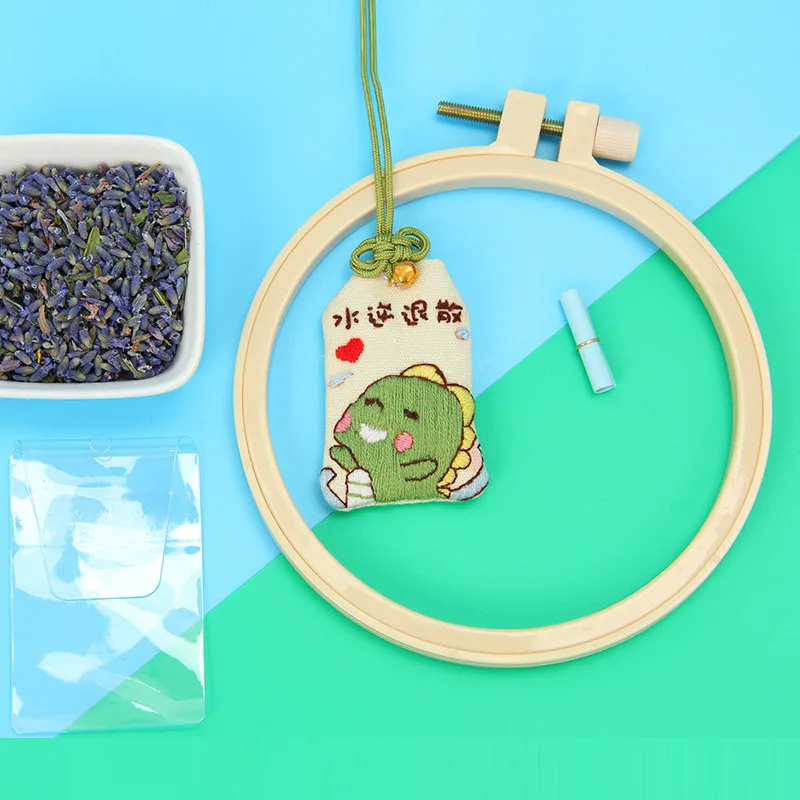 Набор для вышивки сделай сам с сумкой/автомобильным кулоном начинающих | Дом и