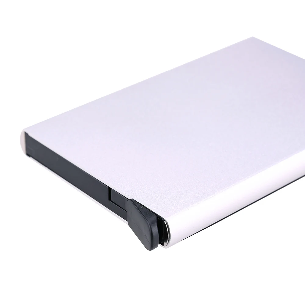 Gemeer кредитный держатель для карт чехол алюминиевый кошелек с эластичным задним