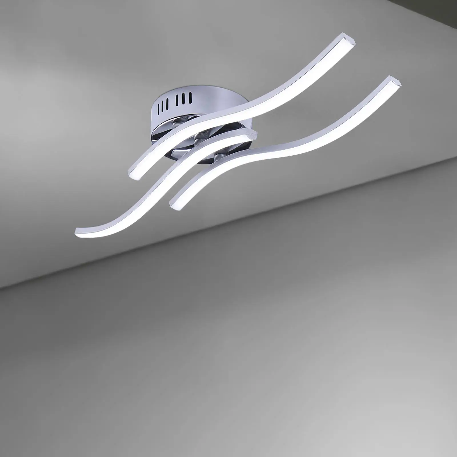 Параллельная потолочная лампа стильный волновой потолочный светильник