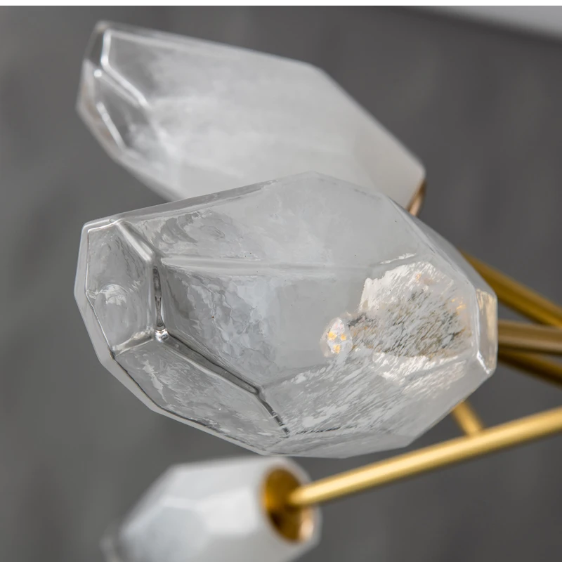 Роскошная потолочная люстра в гостиную латунная подвесная для спальни на кухню