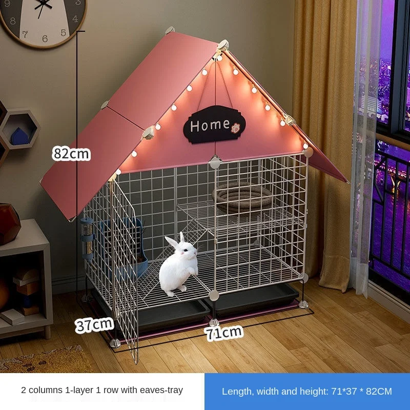 

Cage Home Luxury Indoor Pet Fence Breeding Cage Double-Layer Rabbit Nest cage chinchilla rabbit cage small pet cage
