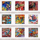 Художественный постер с изображением Диснея Мстителей, граффити, Картина на холсте, боевой постер с супергероями Marvel, Настенная картина, украшение детской комнаты