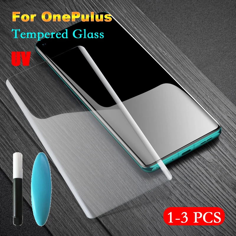 Arvin Tempered UV Glass for OnePlus 10 9 8 7 7T Pro Screen Protector Full Surface Coverage Film