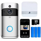 Видеодомофон V5, умный беспроводной дверной звонок Wi-Fi, звонок для системы безопасности с видеозаписью, домашний монитор с ночным видением, домофон