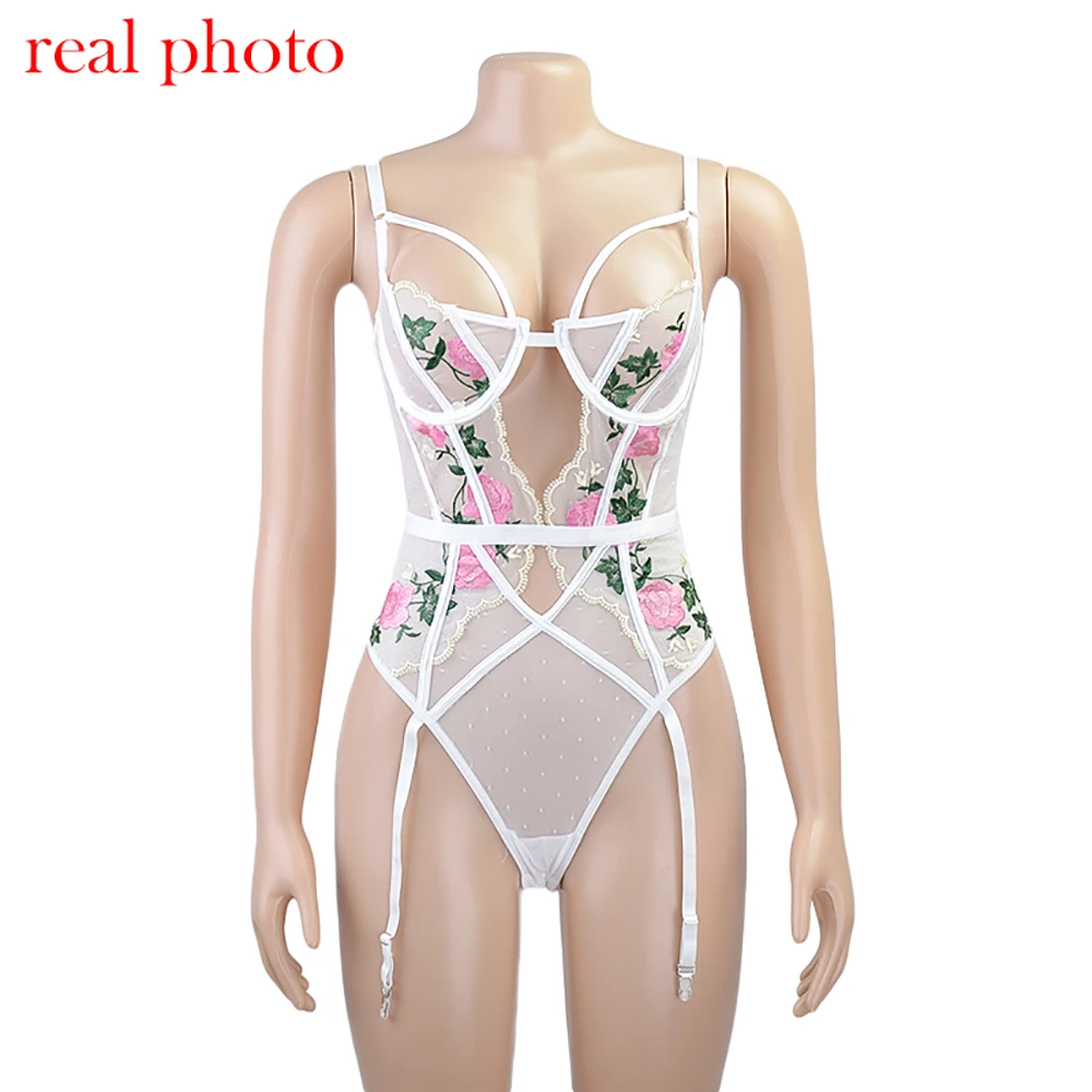 Модное женское Кружевное боди Echonight Сексуальное облегающая Ночная одежда