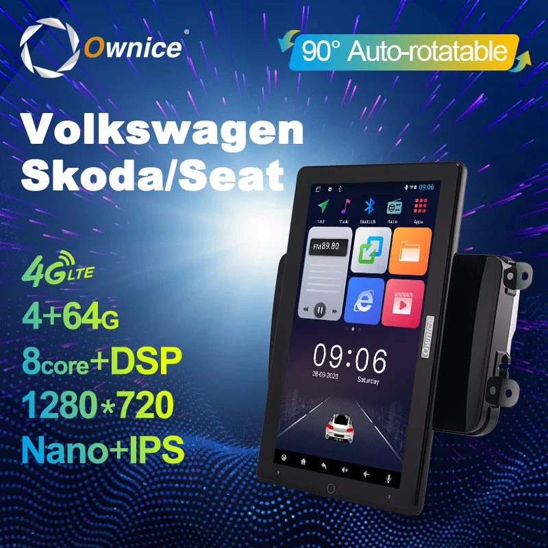 Мультимедийная магнитола Ownice для VW/POLO/Golf/Skoda/Seat/Leon/PASSAT B6 10 1 дюйма 1280*720 IPS Android