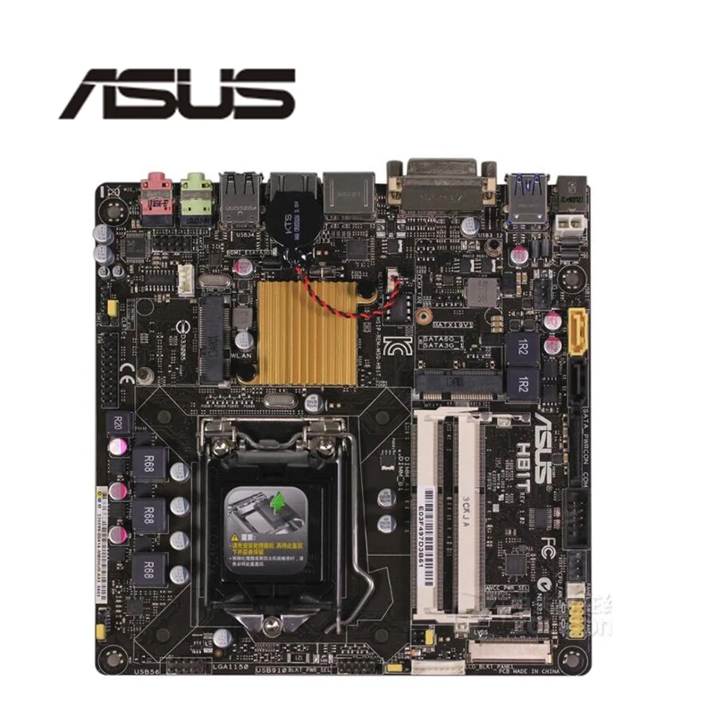 Материнская плата H81T для настольного компьютера Asus H81 LGA 1150 Core i7 i5 i3 DDR3 SATA3 USB3.0 HDMI Mini