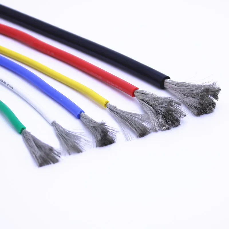 Высококачественный кабель из мягкого силикона 10awg 11 12 13 14 15 16 17 18 20 22 24awg