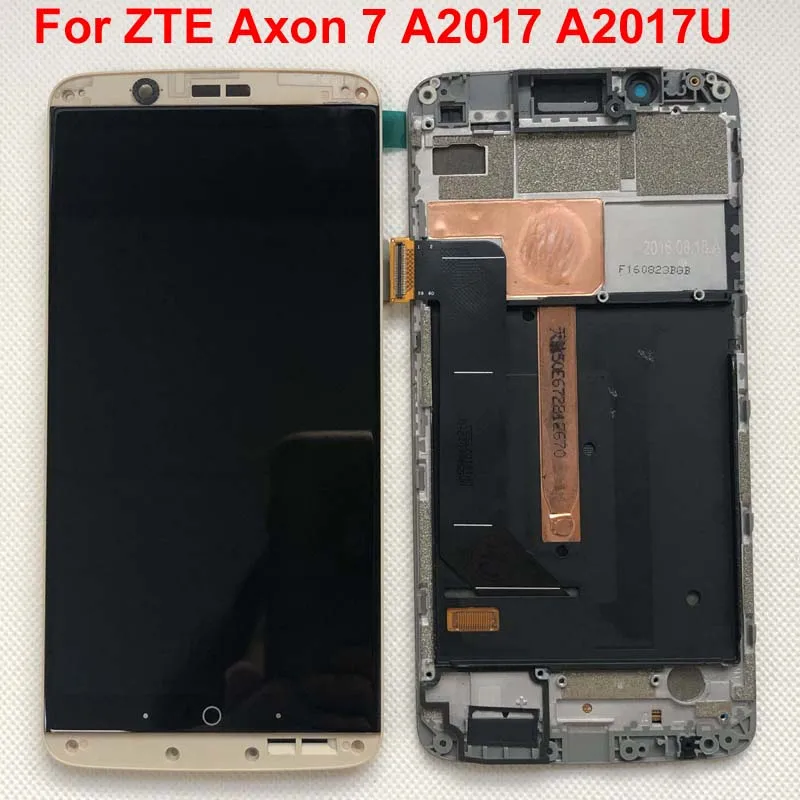 Новый ЖК дисплей Amoled для ZTE Axon 7 A2017 A2017U A2017G полный с сенсорным экраном и