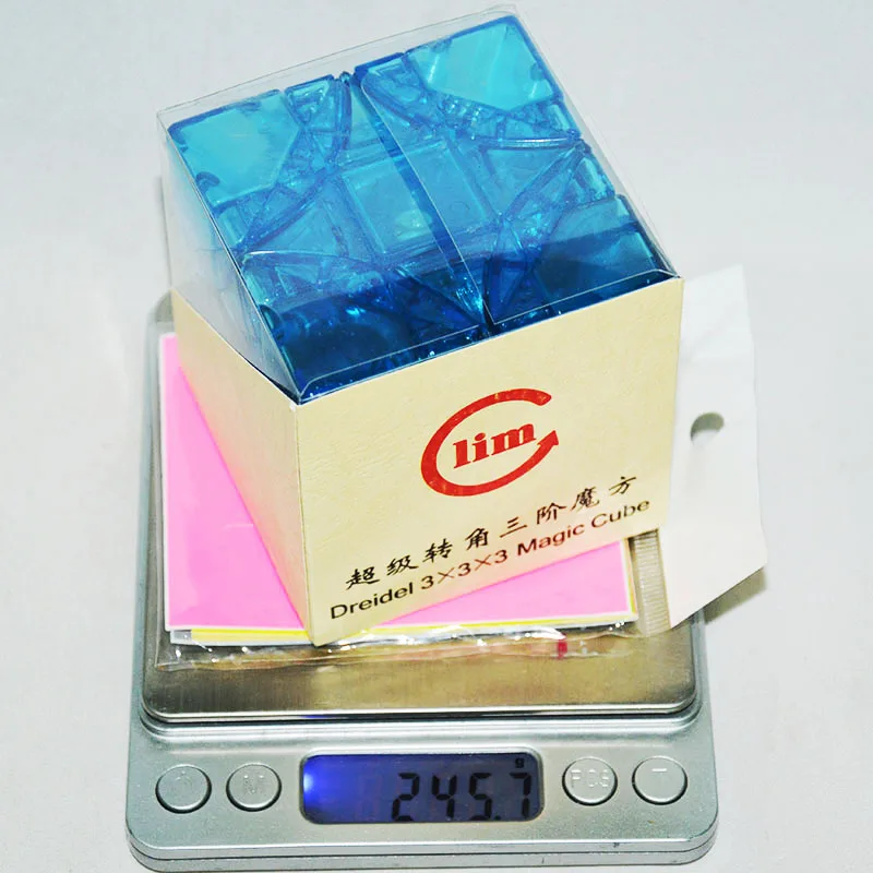 Fangshi Limcube Dreidel 3*3*3 куб (прозрачный синий ограниченный выпуск) для