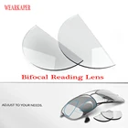 Бифокальные линзы для чтения из жидкого силикона, 2 шт., пресбиопические линзы, многоразовые бифокальные линзы с увеличением, 1,0, 2,0, 3,0