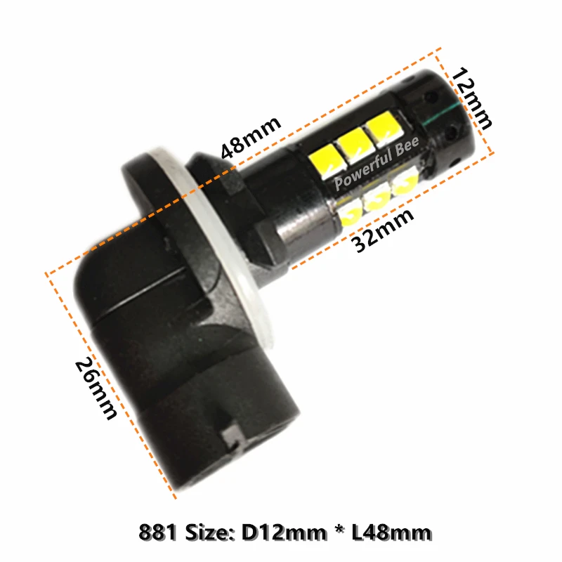 2 x H27/880 881 30 Вт мощность 12-48 В Автомобильная фара для грузовика автобуса фонарь