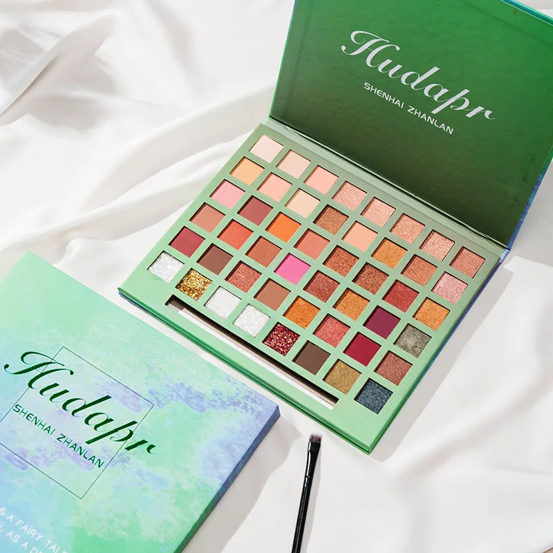 Палетка теней для век с масляной живописью 48 цветов блестящие мерцающие тени