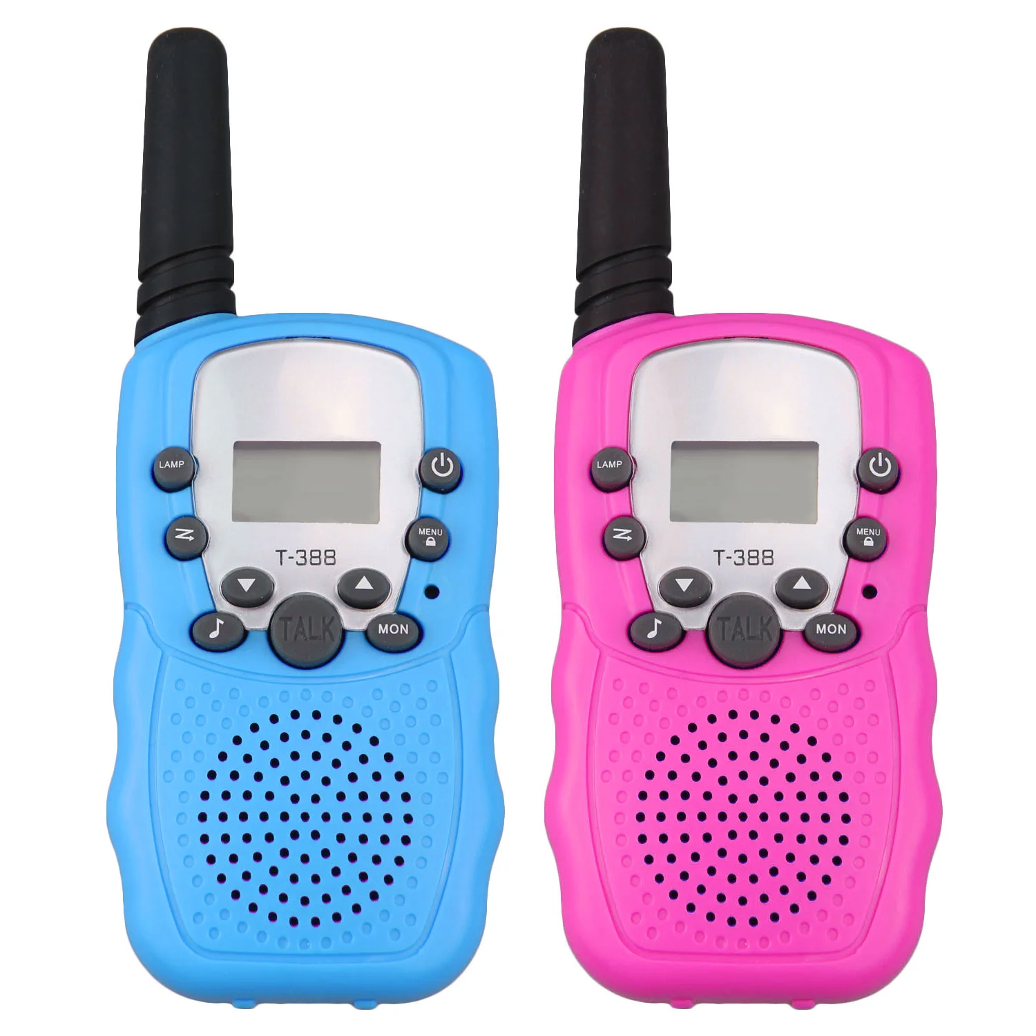 1PCS Blue 1PCS Pink 2 шт 3-5 км дальность двухсторонняя рация Радио переговорные игрушки для детей дети на открытом воздухе прогулки Кемпинг Подарки - Цвет: 1PCS Blue 1PCS Pink