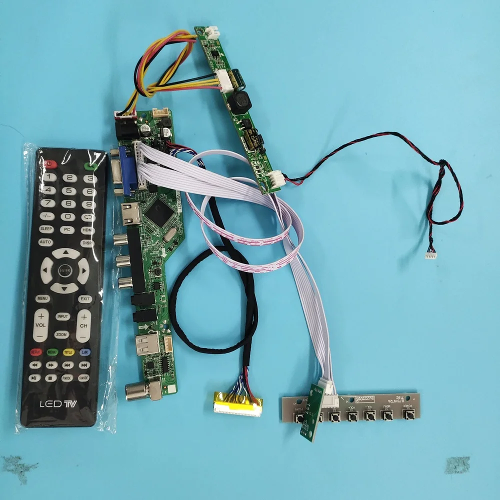 

kit for LM240WU8-SLD2 VGA HDMI USB LCD TV AV Panel monitor 30pin 1920X1200 Controller board 24" DIY CVBS LED LVDS