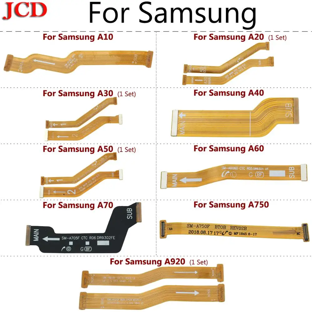 JCD Новинка для Samsung Galaxy A10 A20 A30 A40 A50 A60 A70 A750 A920 материнская плата разъем ЖК дисплей USB