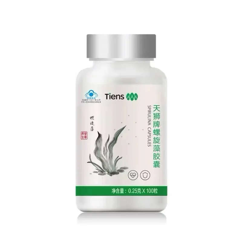 

TIENS Spirulina Capsules Natural Pollution Free 250mg*100capsules/Bottle