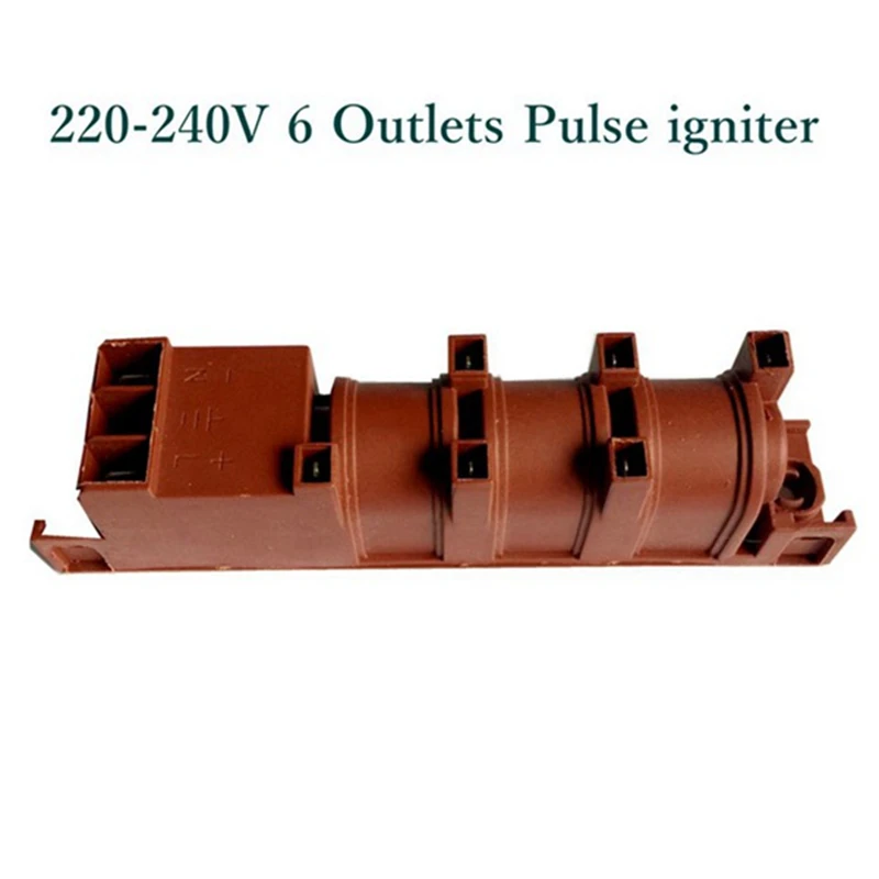 2 шт. 220 В газовая плита импульсный воспламенитель переменного тока с шестью