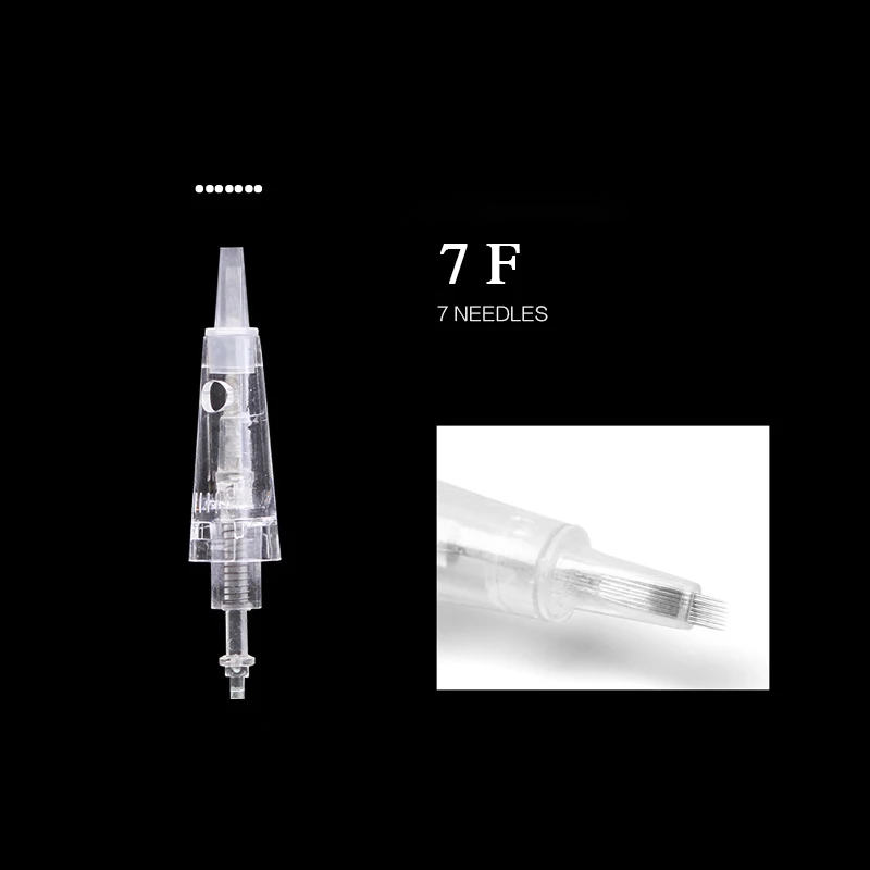 50pcs 7F needles Высокое качество бровей татуировки Ручка Комплект Перманентный макияж машина макияж татуировки пистолет набор татуировки перманентный макияж бровей машина - Цвет: 50pcs 7F needles