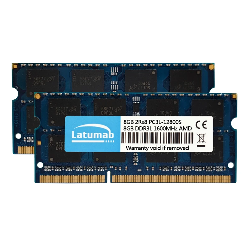 Latumab ОЗУ DDR3L 8 Гб 1600 МГц память для ноутбука AMD Чипсет процессора 204Pin SODIMM 1 35 V Memoria DDR3