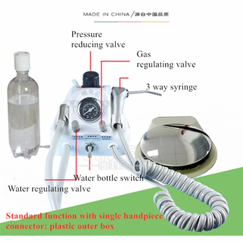 Лидер продаж портативный стоматологический турбинированный блок двойной