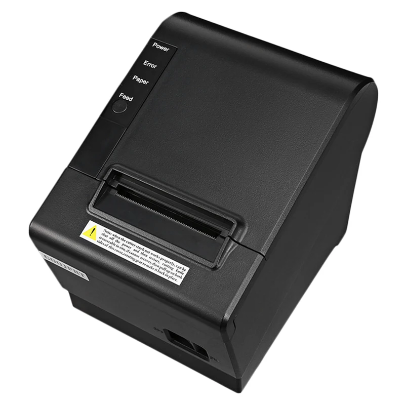 Маленький Pos принтер 200 мм/сек. 80 мм чековый термальный с Usb Lan Ethernet порт авто резак