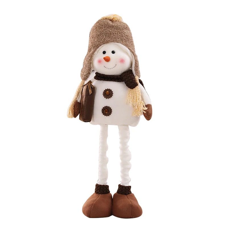Выдвижной снеговик Рождественские куклы стоячие статуэтки Navidad елочные