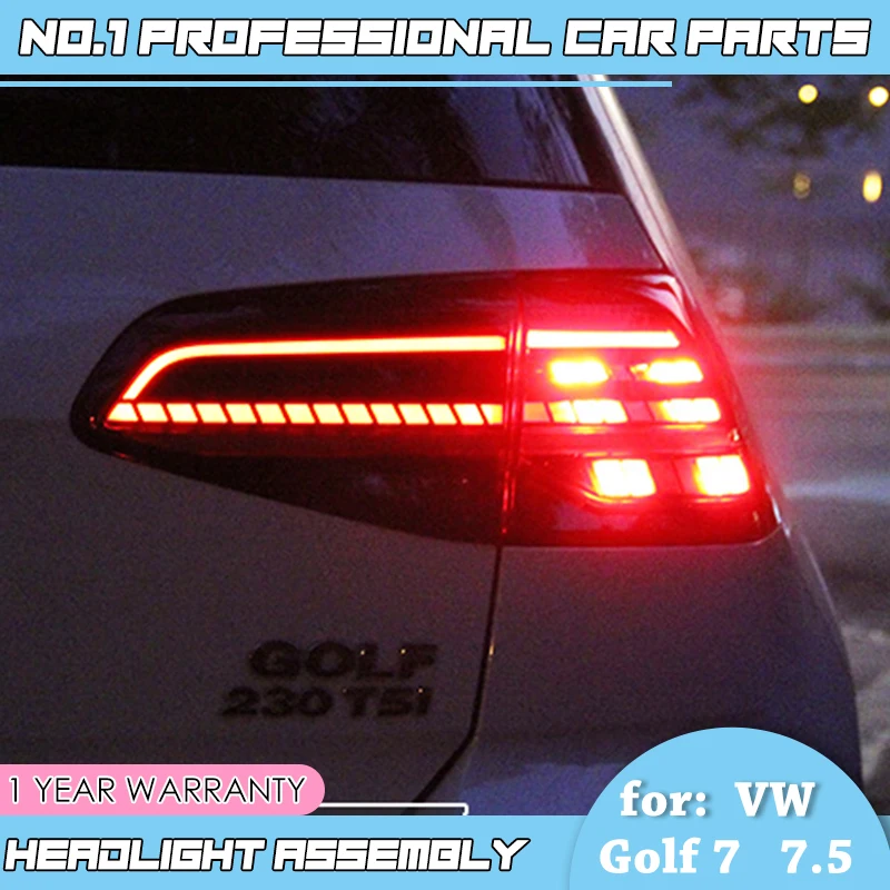 preço Acessórios Do Carro Para Vw Golf 7 Luzes Traseiras 2013-2015 Golf7 Mk7 Led Dinâmico Sinal De Volta Luz Da Cauda Gti R20 Lâmpada Traseira