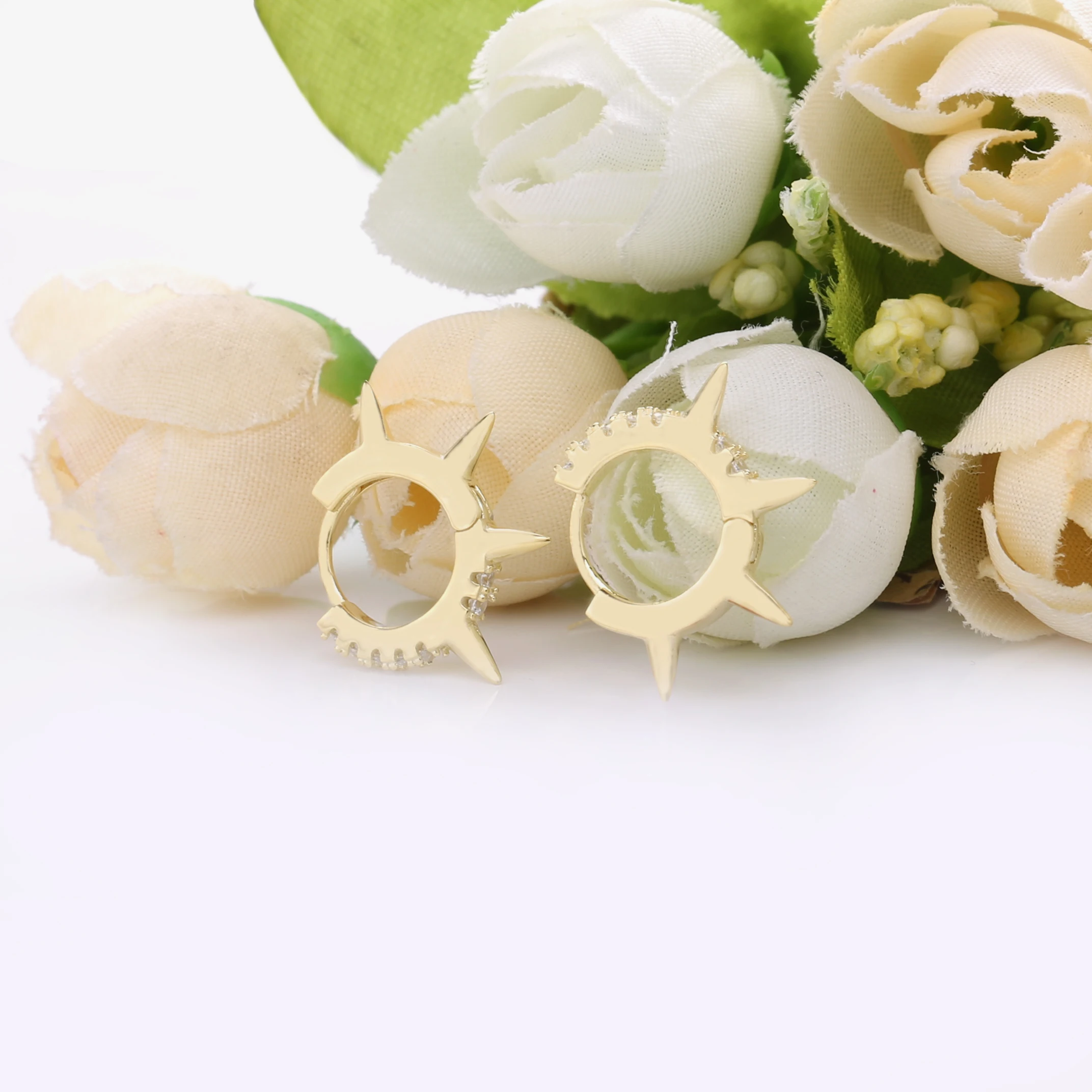 Словекабин 925 пробы Серебряная четырехъярусная цилиндрическая серьга в виде