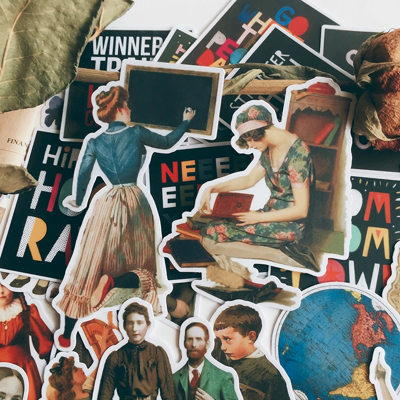 31 шт. винтажная наклейка сделай сам скрапбукинг симпатичный женский альбом