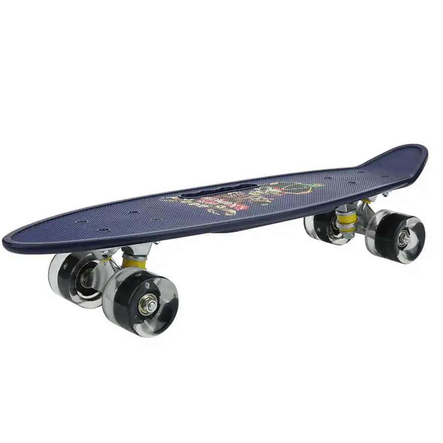 Четырехколесный скейтборд из искусственной кожи портативный Детский для