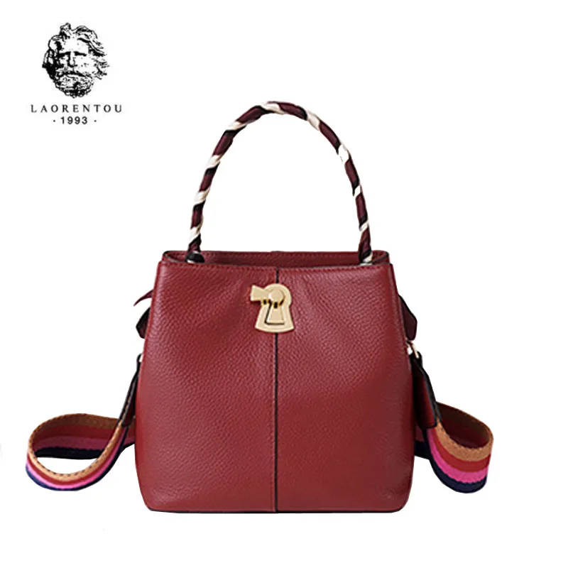 LAORENTOU женская сумка из натуральной кожи модная дизайнерская известный бренд