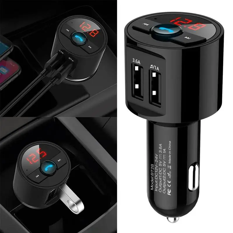 

Автомобильный беспроводной FM-трансмиттер с USB-портом, а