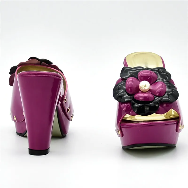 Latest African Wedding Italian Shoe and Bag Sets Nigeria Shoes Bags Set Decorated with Rhinestone Party | Обувь