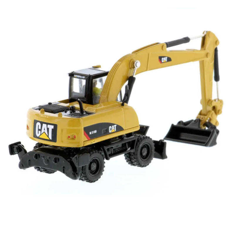Металлический экскаватор и бульдозер CAT M318D масштаб 87 высокая линия строительная