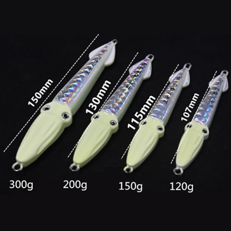 Рыболовные снасти фосфоресцирующая приманка лазерный светящийся кальмар 150/200 г