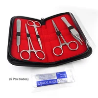 medical skin suture training kit silicone pad needle scissors soft easy to operate study teaching resource kit