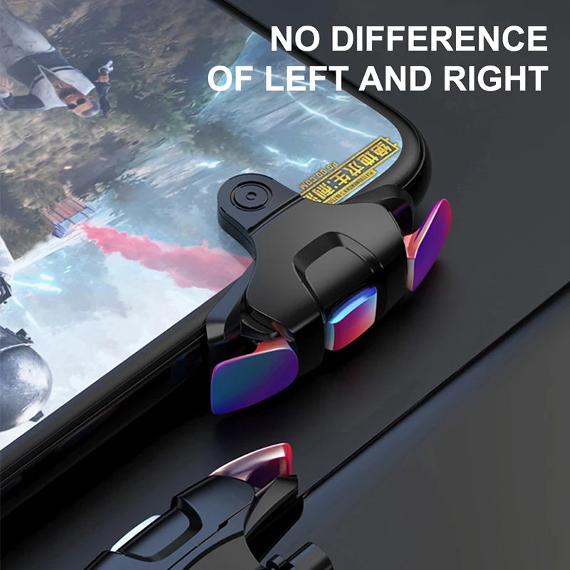 2pcs mobile phone gaming shooter controller sensitive game triggers button handle for iphone android pubg gatillos para celular free global shipping