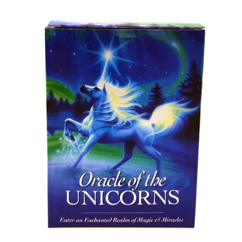 

2020 New Full English unicorn oracle cards deck mysterious tarot cards guidance -divination fate board game