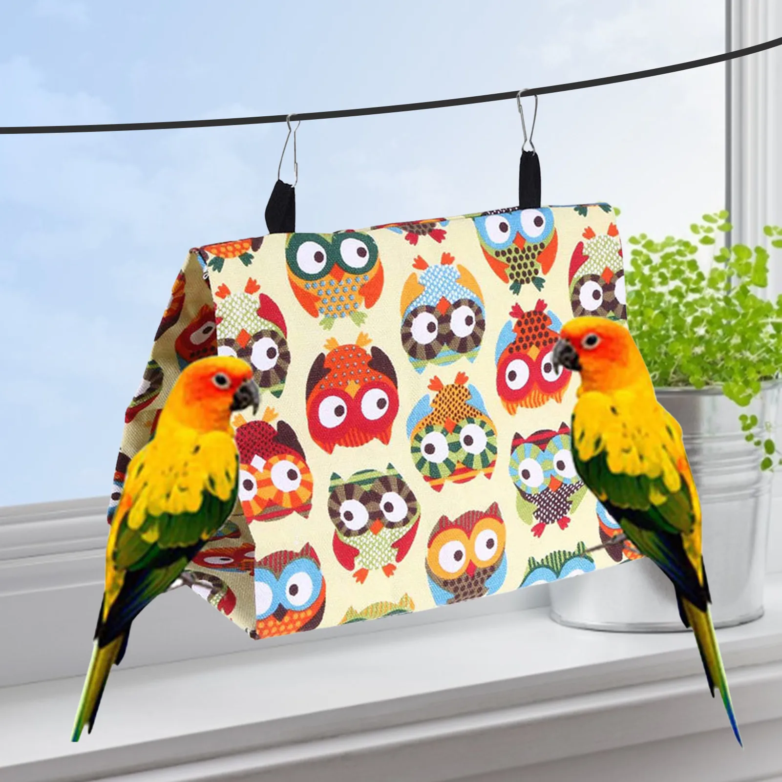 

Bird Nest Bird Hanging Cave Cage Parrot Nest Hammock Hanging Cage Warm Winter Birds Cage Bed Toys Hamster House Pet Supplies