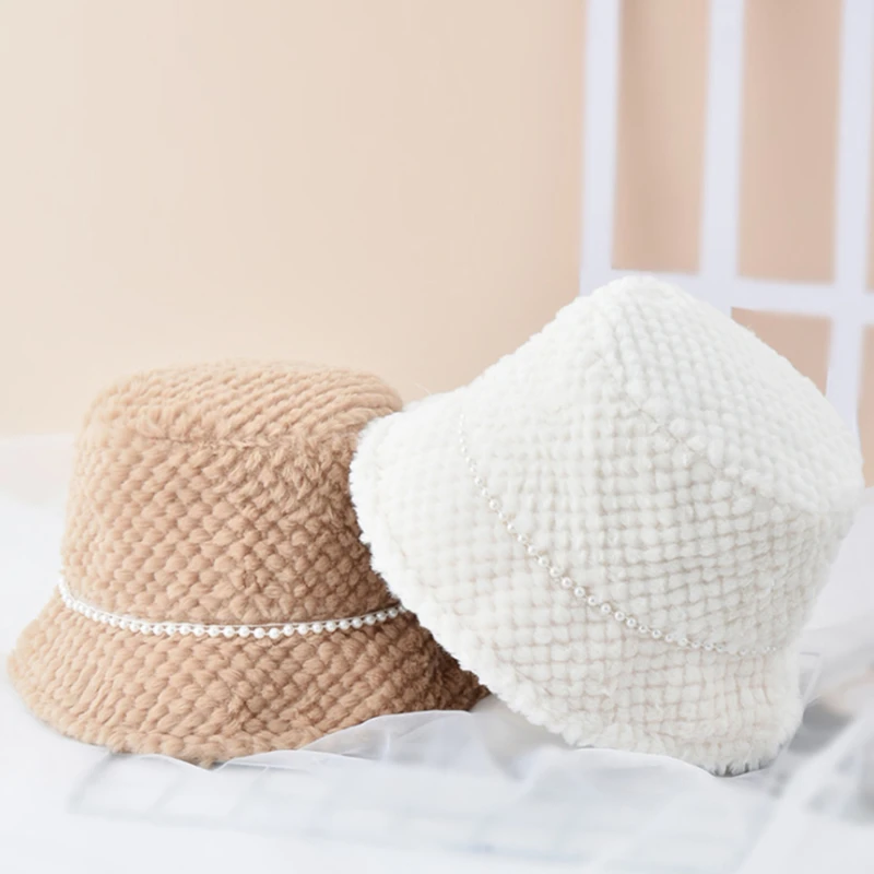 

Женская шапка осень-зима Рыбацкая шапка плюшевая мягкая теплая Рыбацкая шапка Панама шапка повседневная женская шапка с плоским основание...